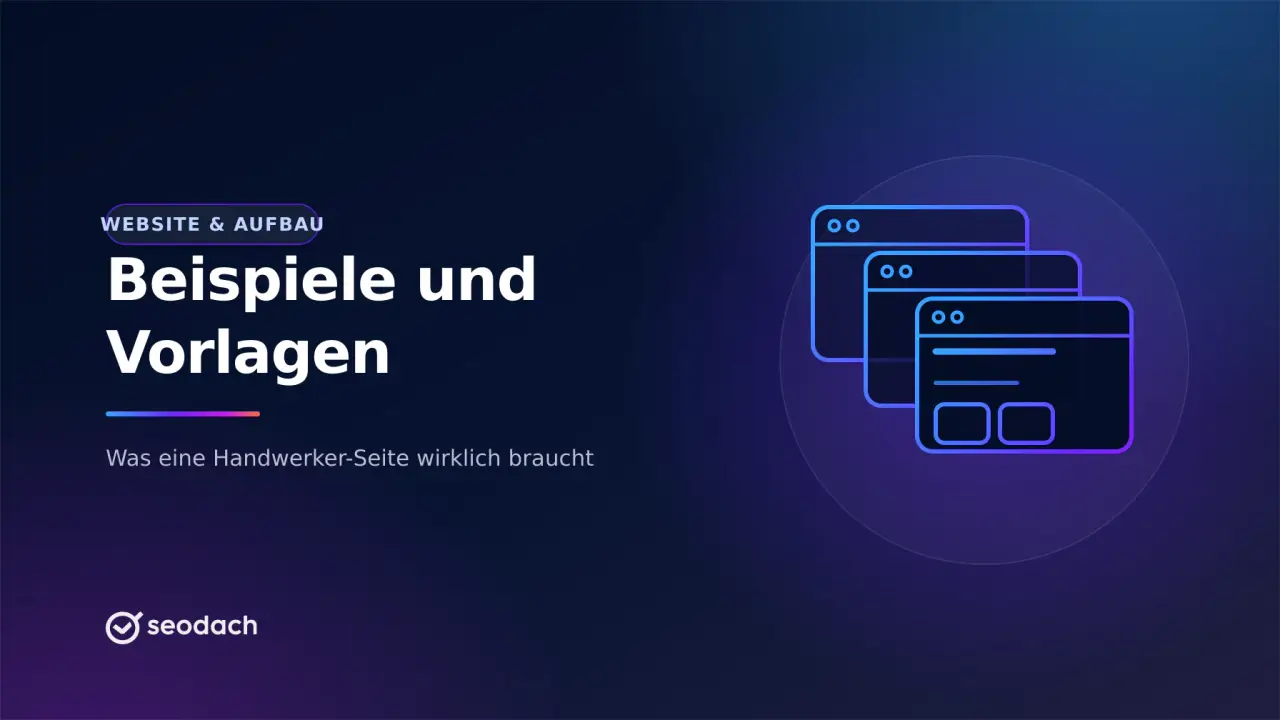 Handwerker Homepage Vorlage: Beispiele und Pflichtteile je Gewerk