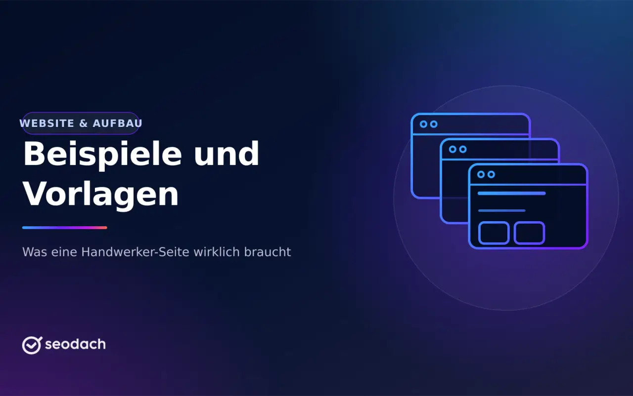 Handwerker Homepage Vorlage: Beispiele und Pflichtteile je Gewerk
