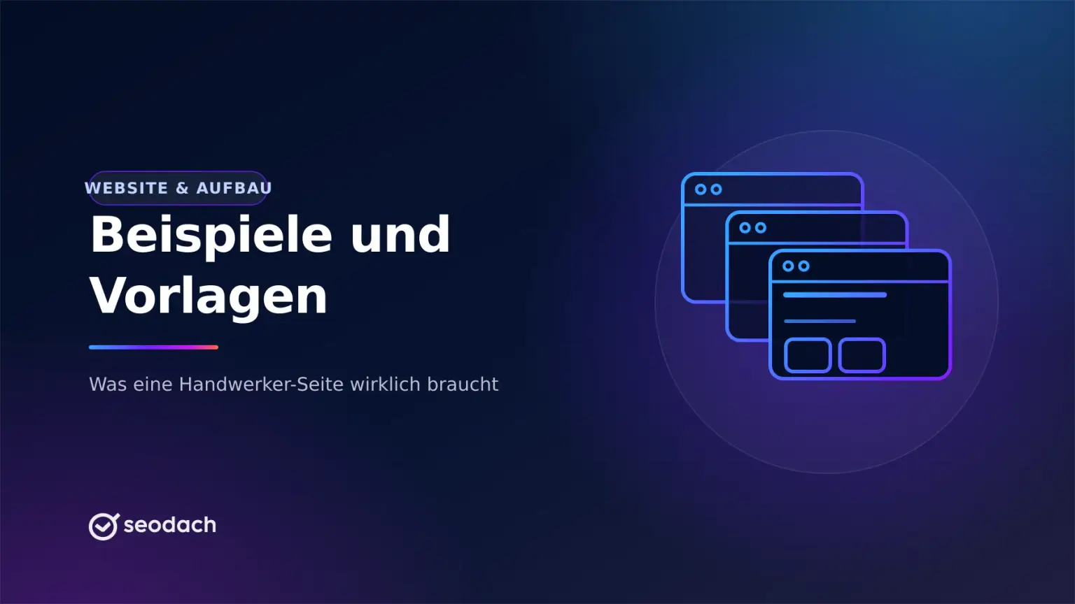 Handwerker Homepage Vorlage: Beispiele und Pflichtteile je Gewerk