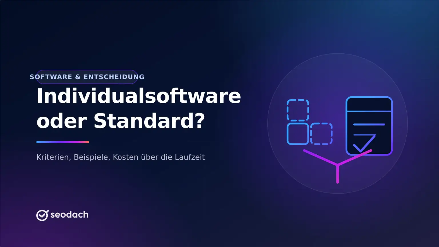 Individualsoftware oder Standardsoftware? Vergleich, Beispiele, Entscheidung